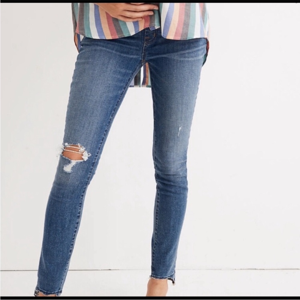 Madewell Maternity Distressed Skinny Jeans Size 32